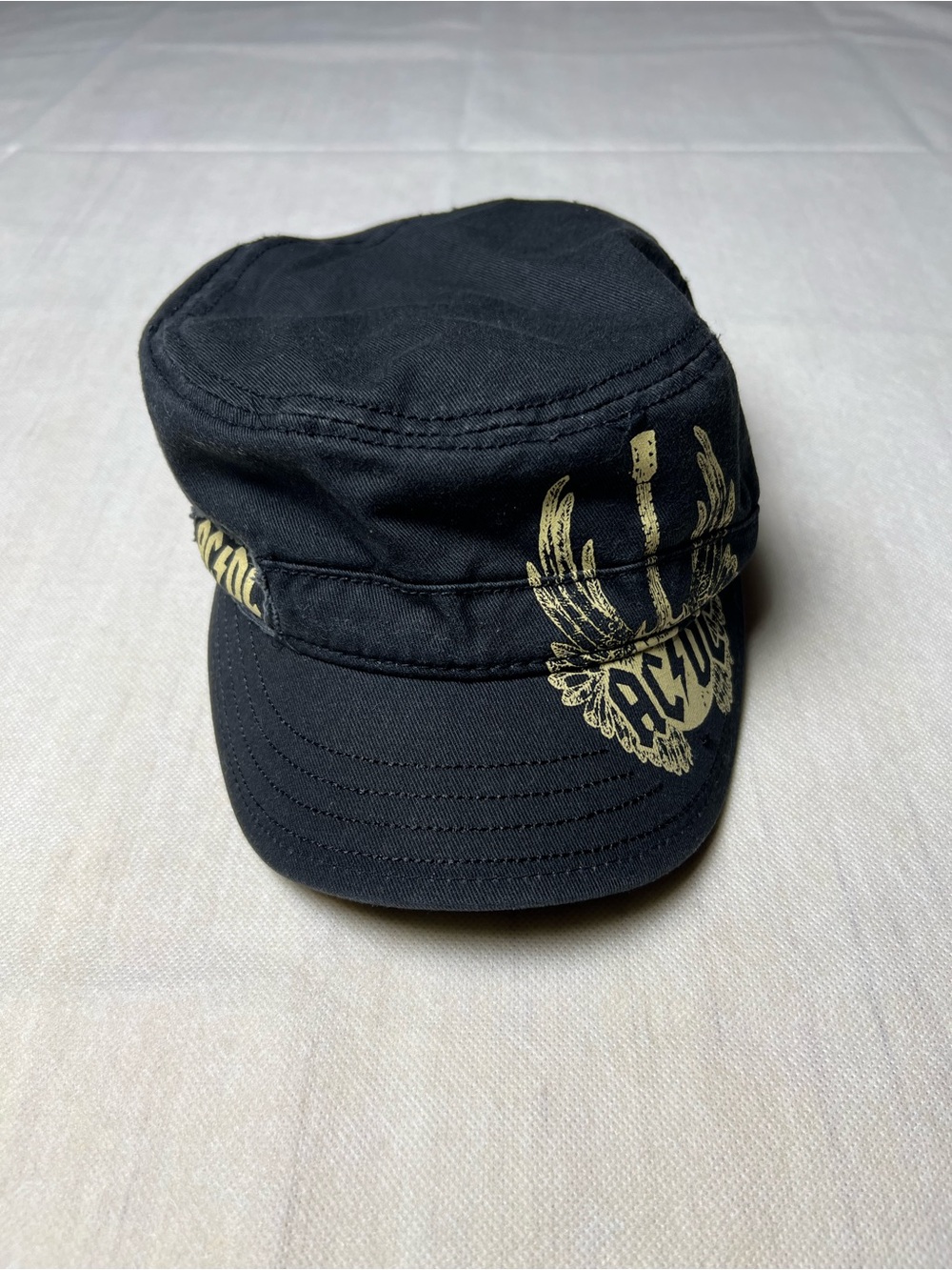 AC/DC black army cap with logo - Picture 3 of 7